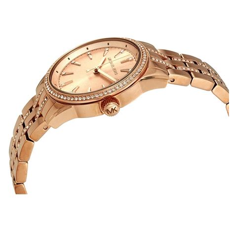 michael kors damenuhr mk3910|Michael Kors Mini Ritz Crystal Rose Gold Dial Ladies Watch .